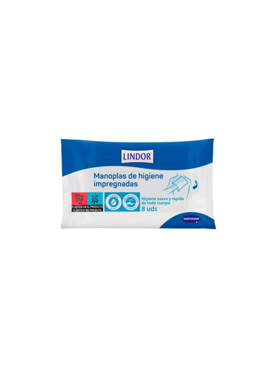Hartmann Lindor Moufles d'Hygiène Imprégnées 8 Unités