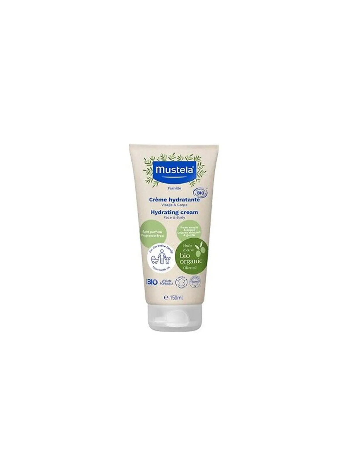 Mustela Crème Hydratante Visage et Corps 150ml