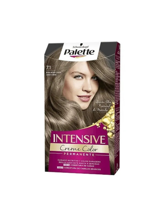 Schwarzkopf Palette Intensive Crème Color Coloration 7.1 Blond Moyen Cendré