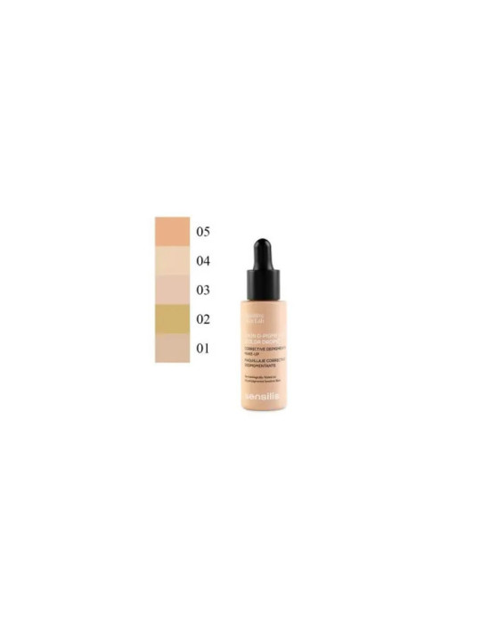 Sensilis Skin D-Pigment Fond de Teint Correcteur Dépigmentant Beige Rosé (3) 30ml