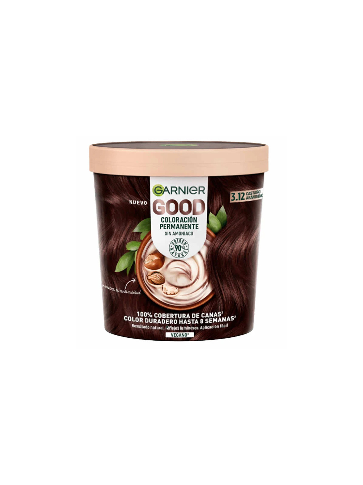 Garnier Good Coloration Permanente 3.12 Châtain Canneberge