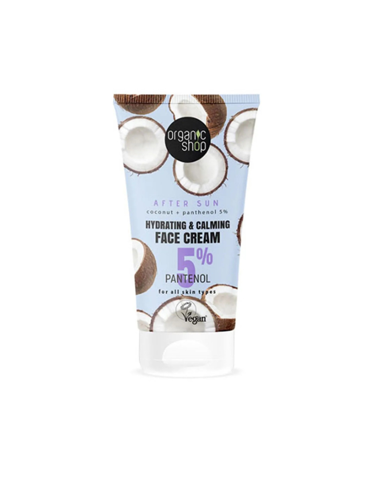 Organic Shop Coconut Crème Visage au Panthénol 5% 50ml
