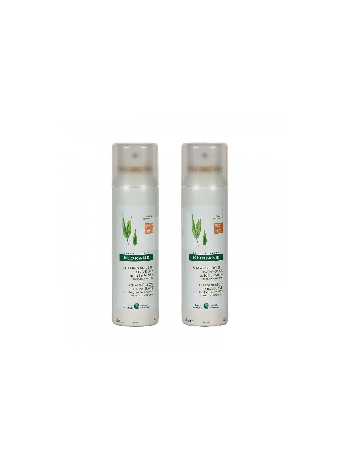 Klorane Shampooing Sec à l'Avoine et Céramide avec Couleur 2x150ml