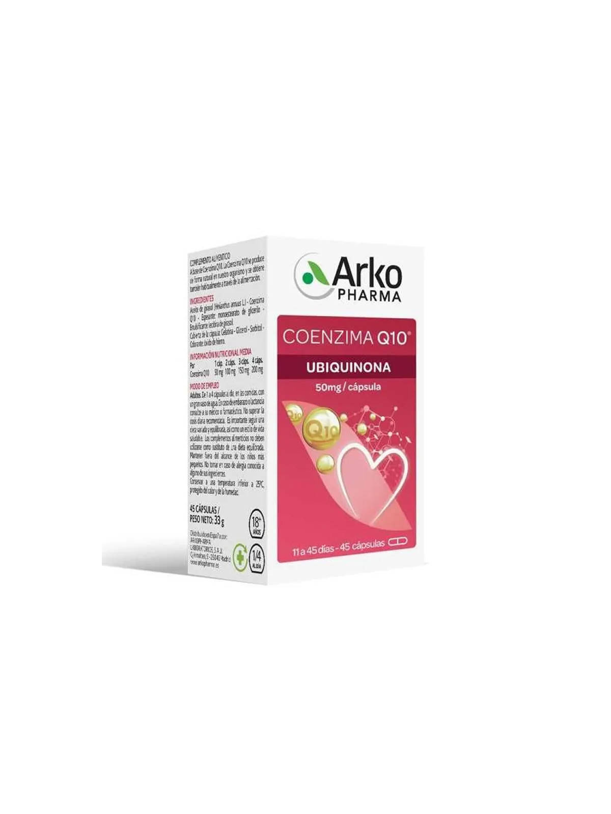 Arkopharma Coenzyme Q10 45 Capsules