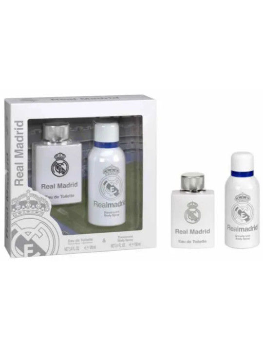 Real Madrid Eau De Toilette Vaporisateur 100ml Coffret 2 Produits
