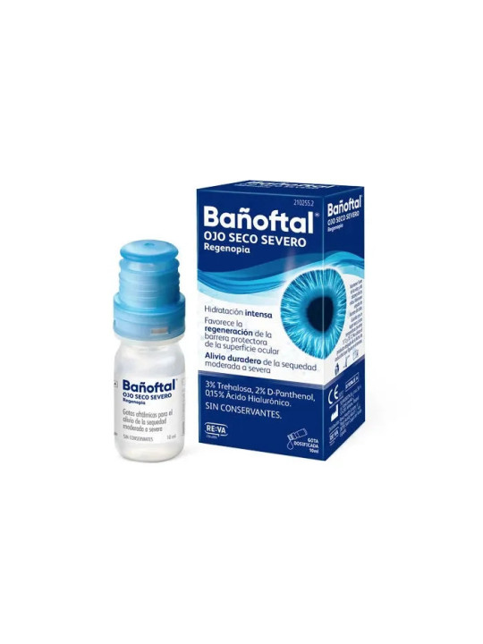 Reva Bañoftal Solution Ophtalmique Sécheresse Oculaire Sévère 10ml