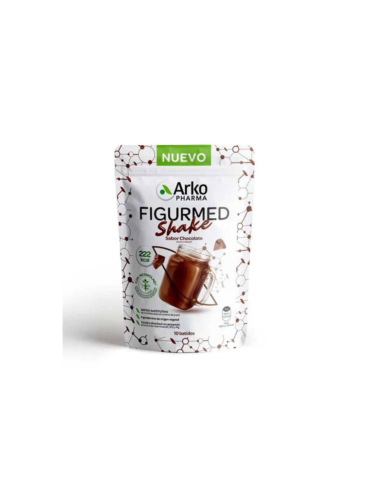 Arkopharma Figurmed Shake Substitut de Repas Saveur Chocolat 350g