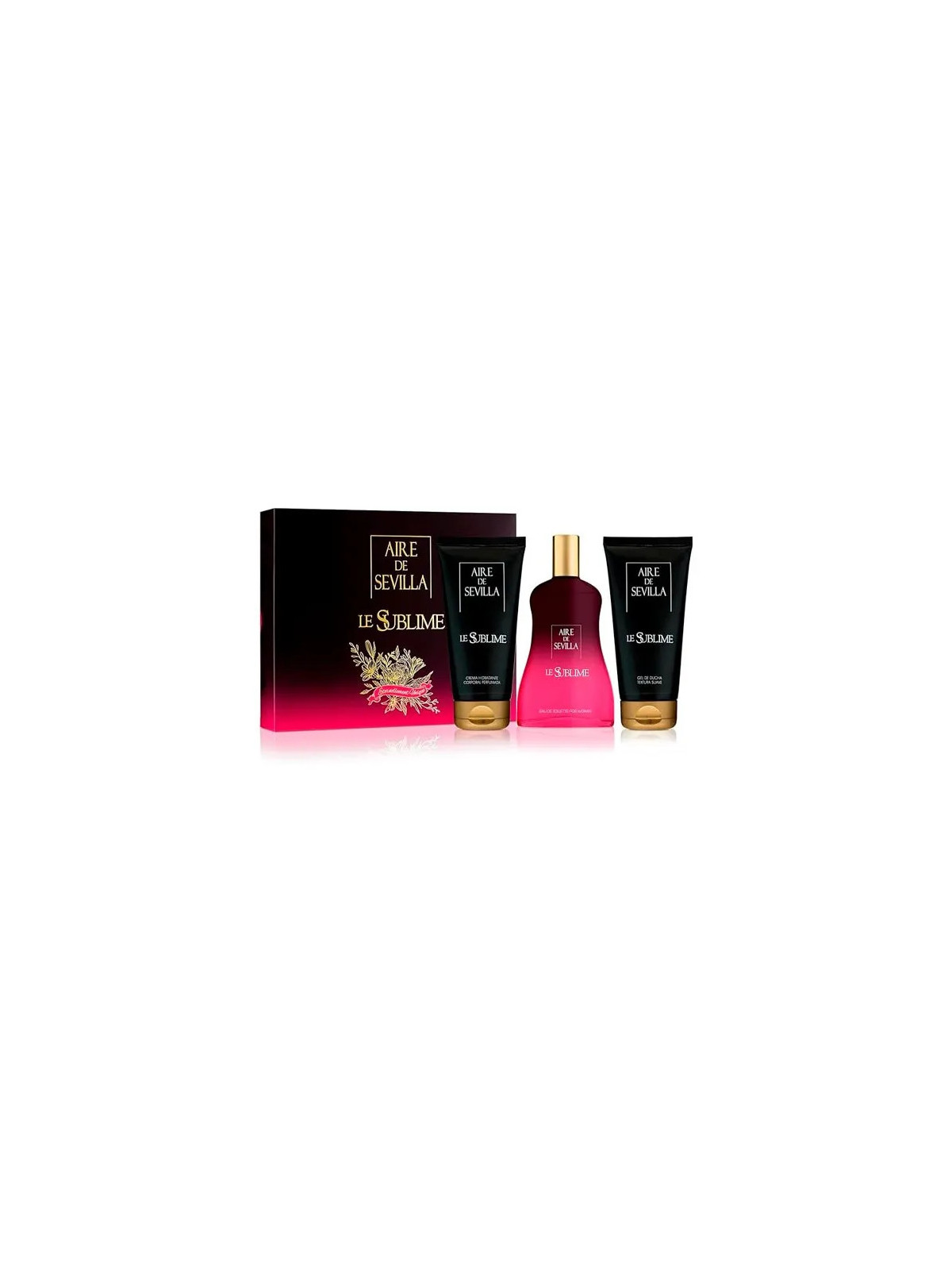 Aire de Sevilla Le Sublime Coffret Eau de Toilette 150ml + Gel Douche 100ml + Crème Corps 100ml