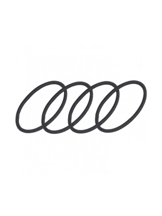 Eurostil Élastiques Lisses Fermés Noirs Pack