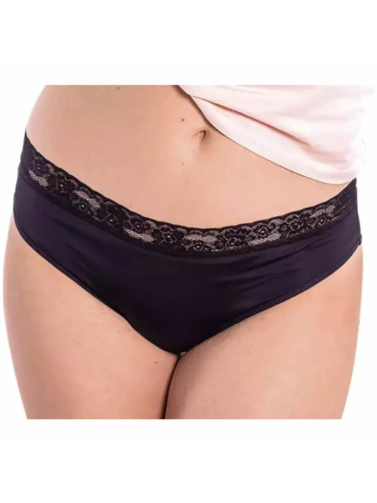 Enna Culotte Menstruelle Classic Noire Flux Modéré Taille XXS-M