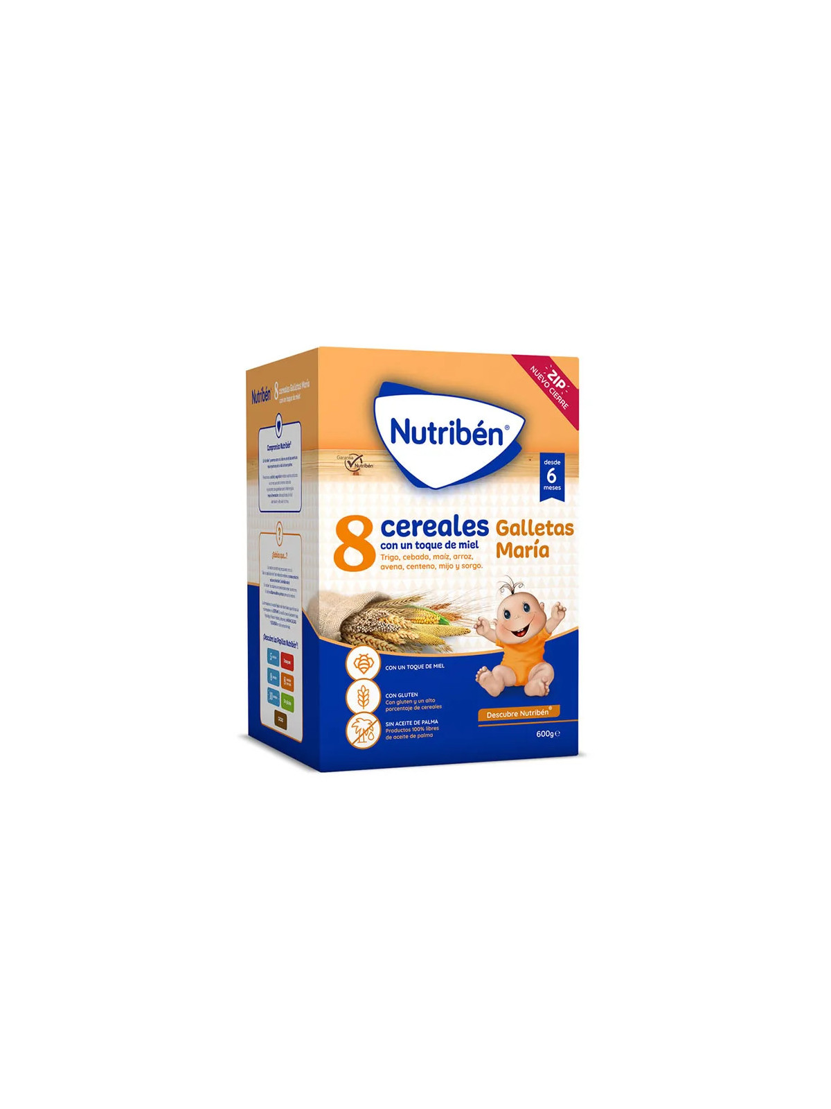 Nutribén 8 Céréales Biscuits Au Miel 600g