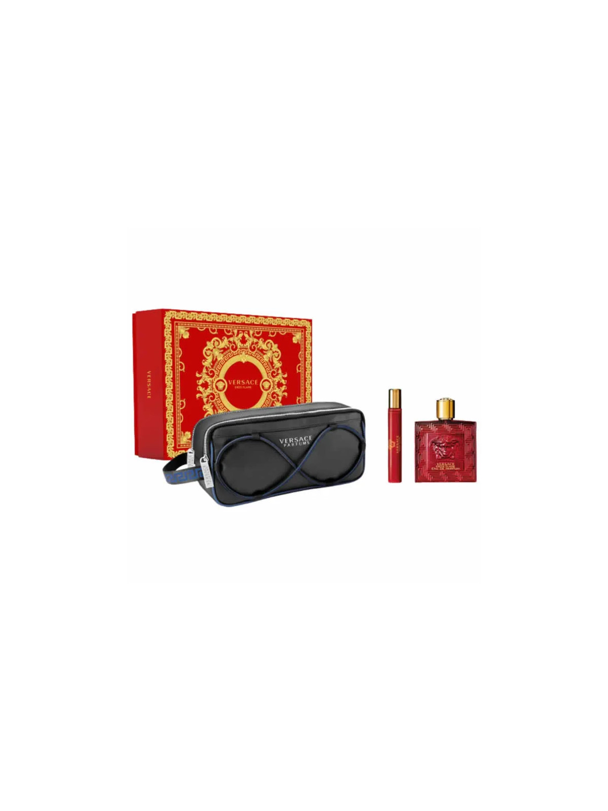 Versace Eros Flame Eau de Parfum Vaporisateur 100ml Coffret 3 Produits