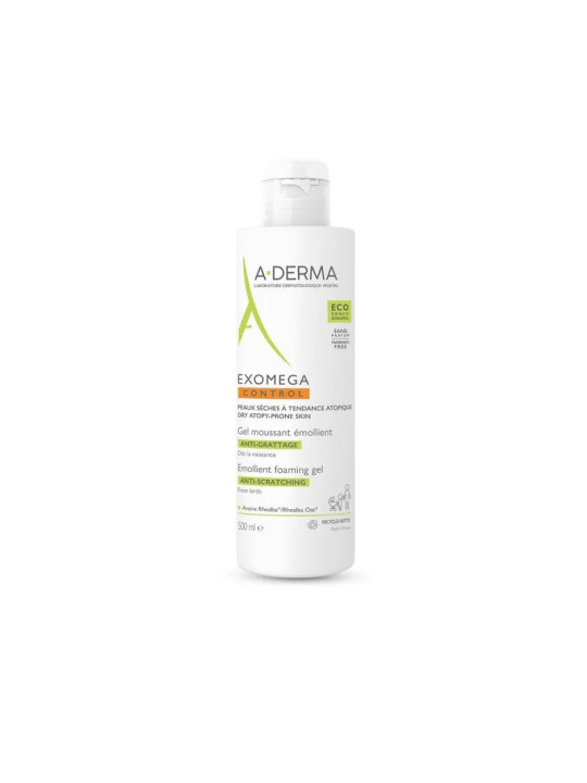A-Derma Exomega Control Gel Moussant Émollient 500ml