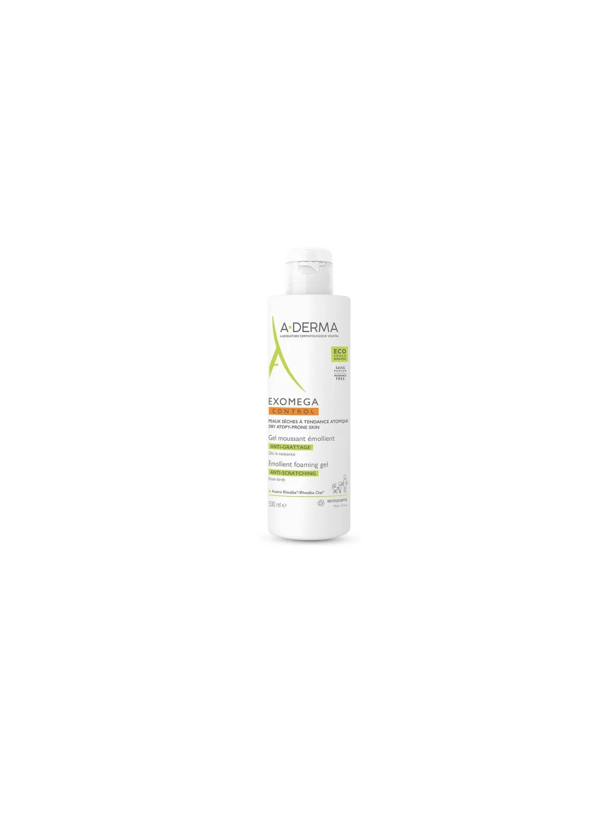A-Derma Exomega Control Gel Moussant Émollient 500ml
