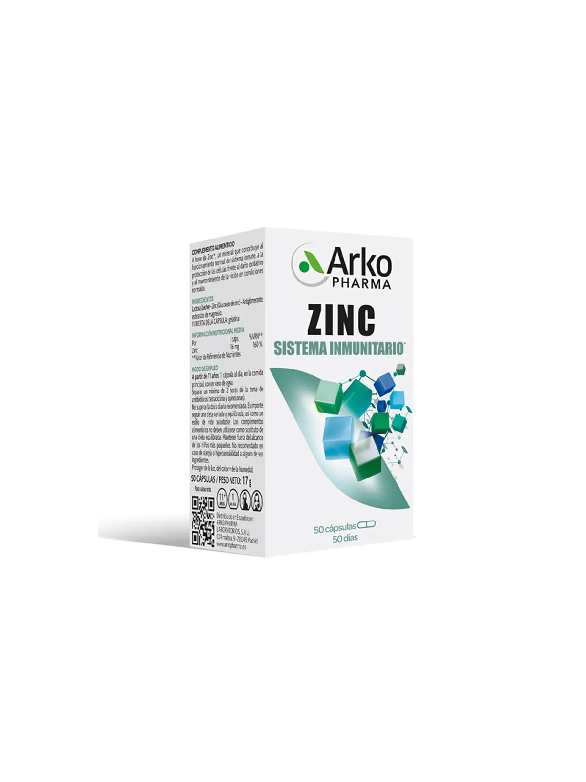 Arkopharma Zinc 50 Capsules