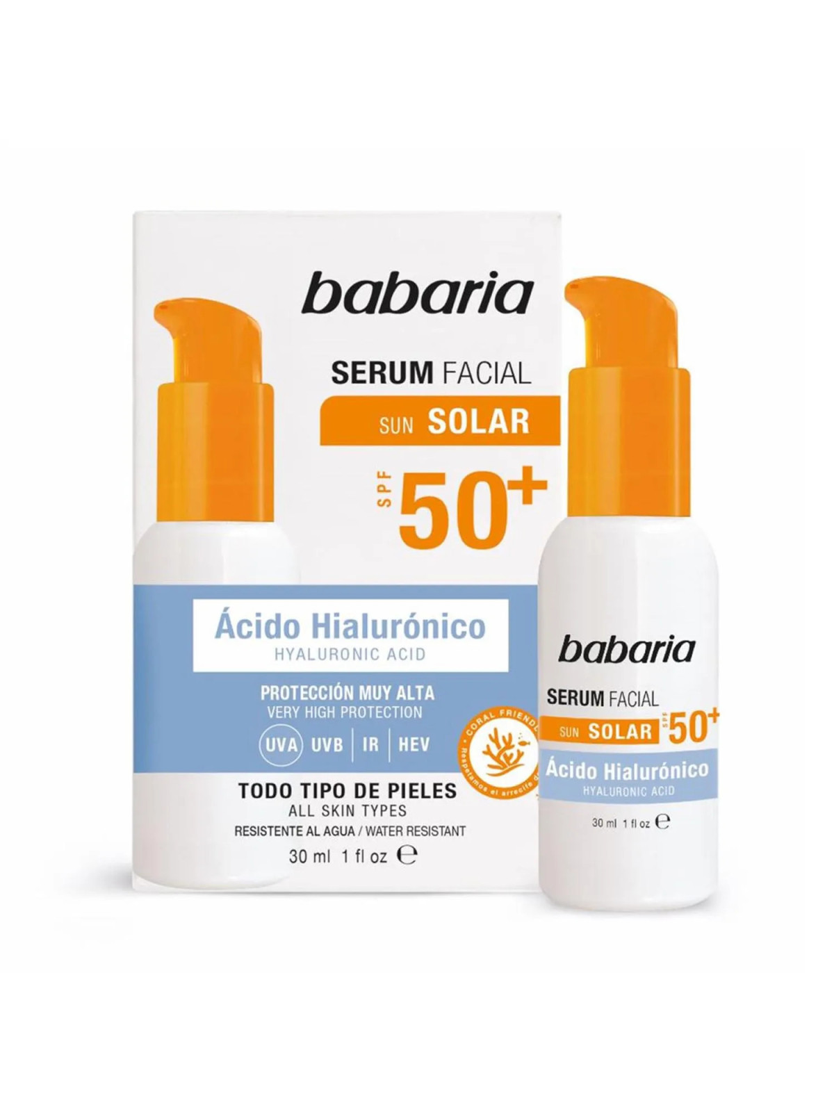 Babaria Solar Acide Hyaluronique Sérum Facial SPF50 30ml