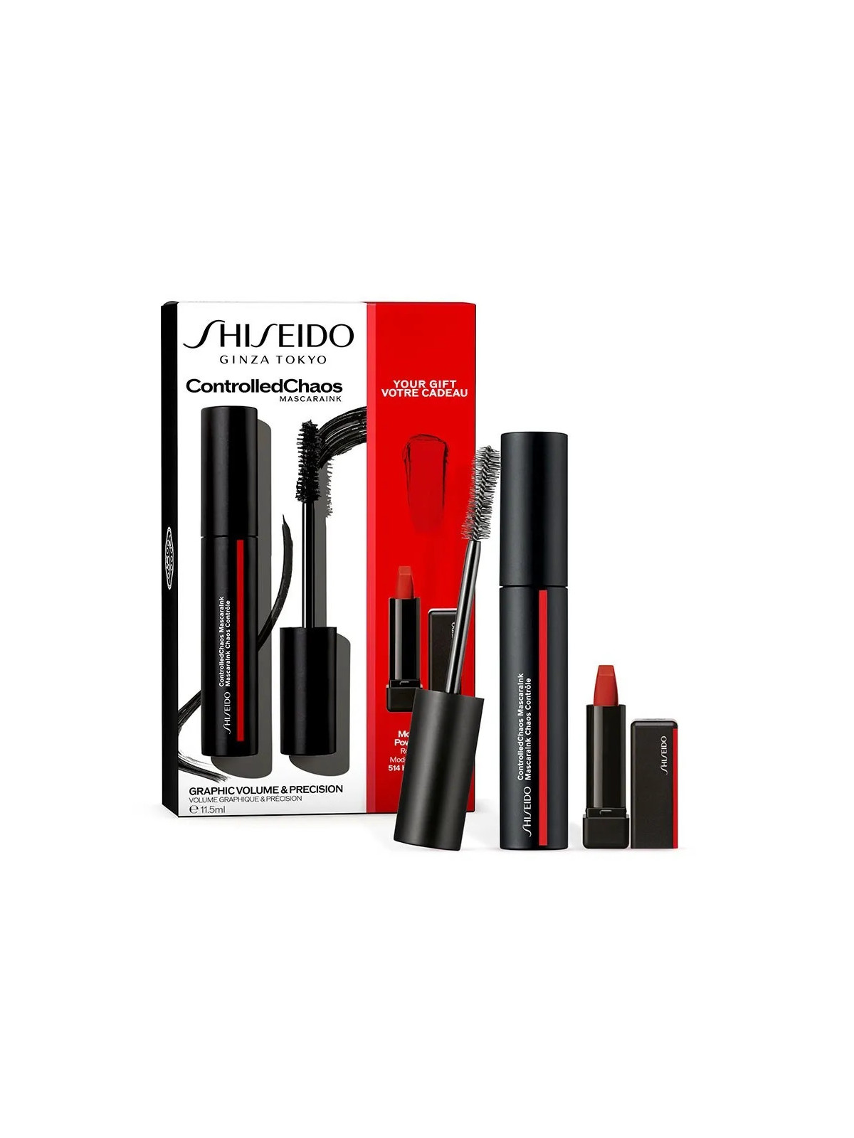 Shiseido MascaraInk Controlled Chaos 01 + Démaquillant 30ml