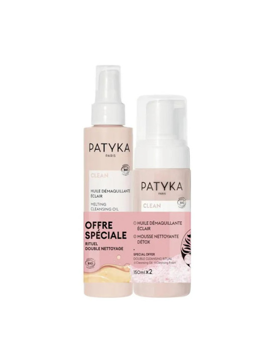 Patyka Coffret Huile Démaquillante 150 ml + Mousse Nettoyante 150 ml - 2 Pièces