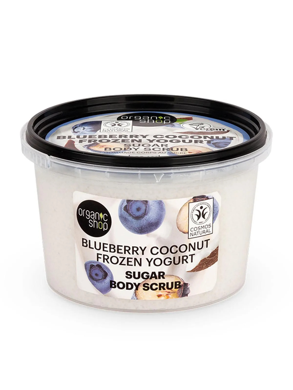 Organic Shop Blueberry Coconut Frozen Yogurt Exfoliant Corporel au Sucre 250ml