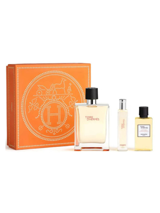 Hermès Coffret Terre d'Hermès Eau de Toilette 100ml + Gel Douche 40ml + Miniature 15ml