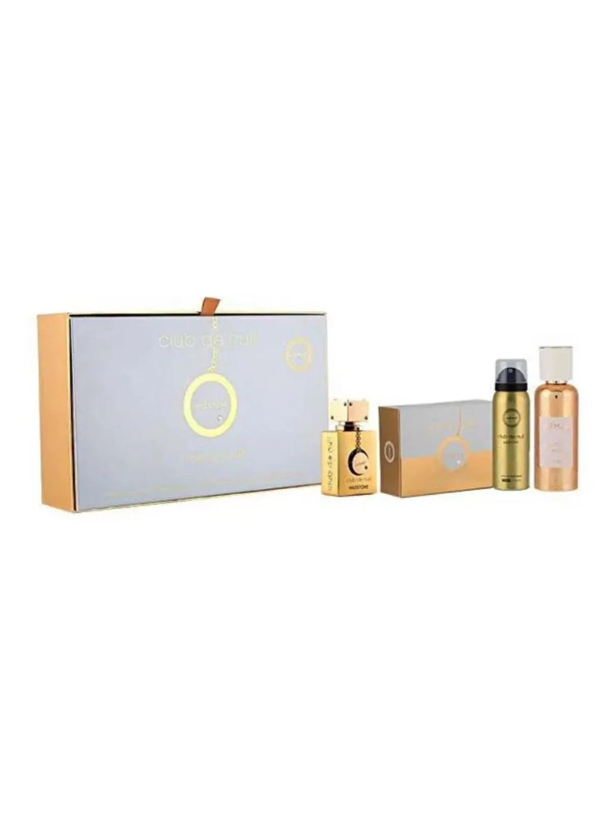 Armaf Club De Nuit Milestone Coffret Eau De Parfum 130g + Brume Cheveux 55ml + Savon + Spray Corporel Parfumé 50ml