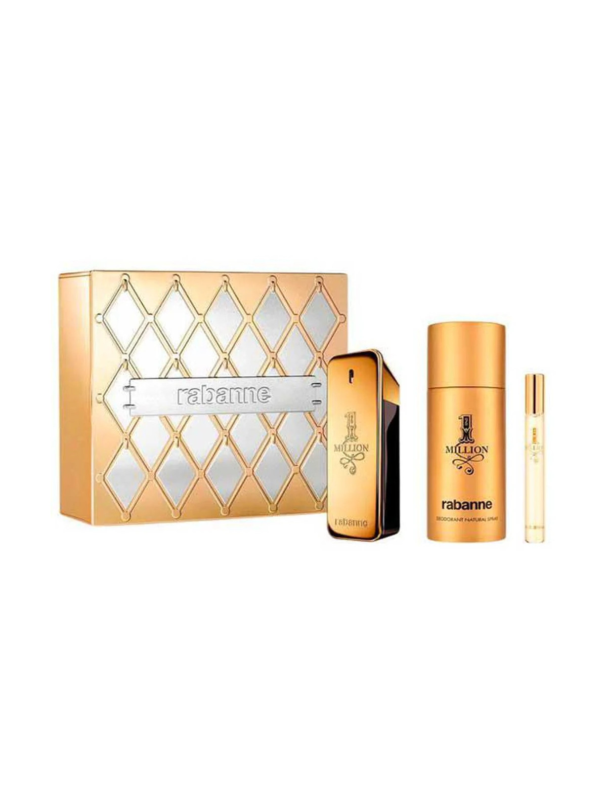 Paco Rabanne Coffret 1 Million Eau de Toilette 100ml + Déodorant 150ml + Eau de Toilette 10ml