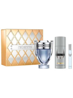 Paco Rabanne Coffret Invictus Eau de Toilette 100ml + Déodorant 150ml + Eau de Toilette 10ml