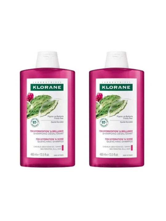 Klorane Duplo Shampooing à la Figue de Barbarie 2x400ml