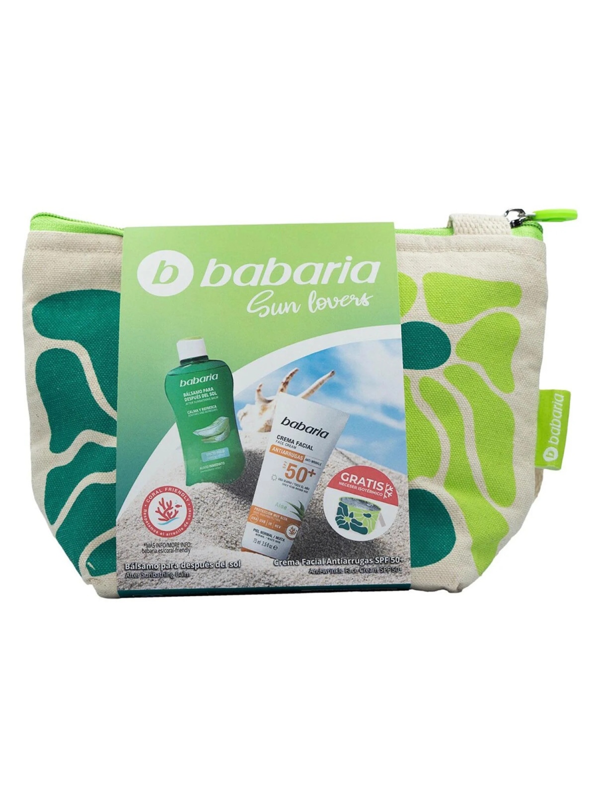 Babaria Protecteur Crème Solaire Visage SPF50 75ml + Baume Après-Soleil