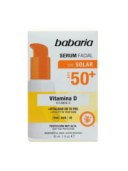 Babaria Vitamine D Sérum Solaire Visage Waterproof SPF50 30ml