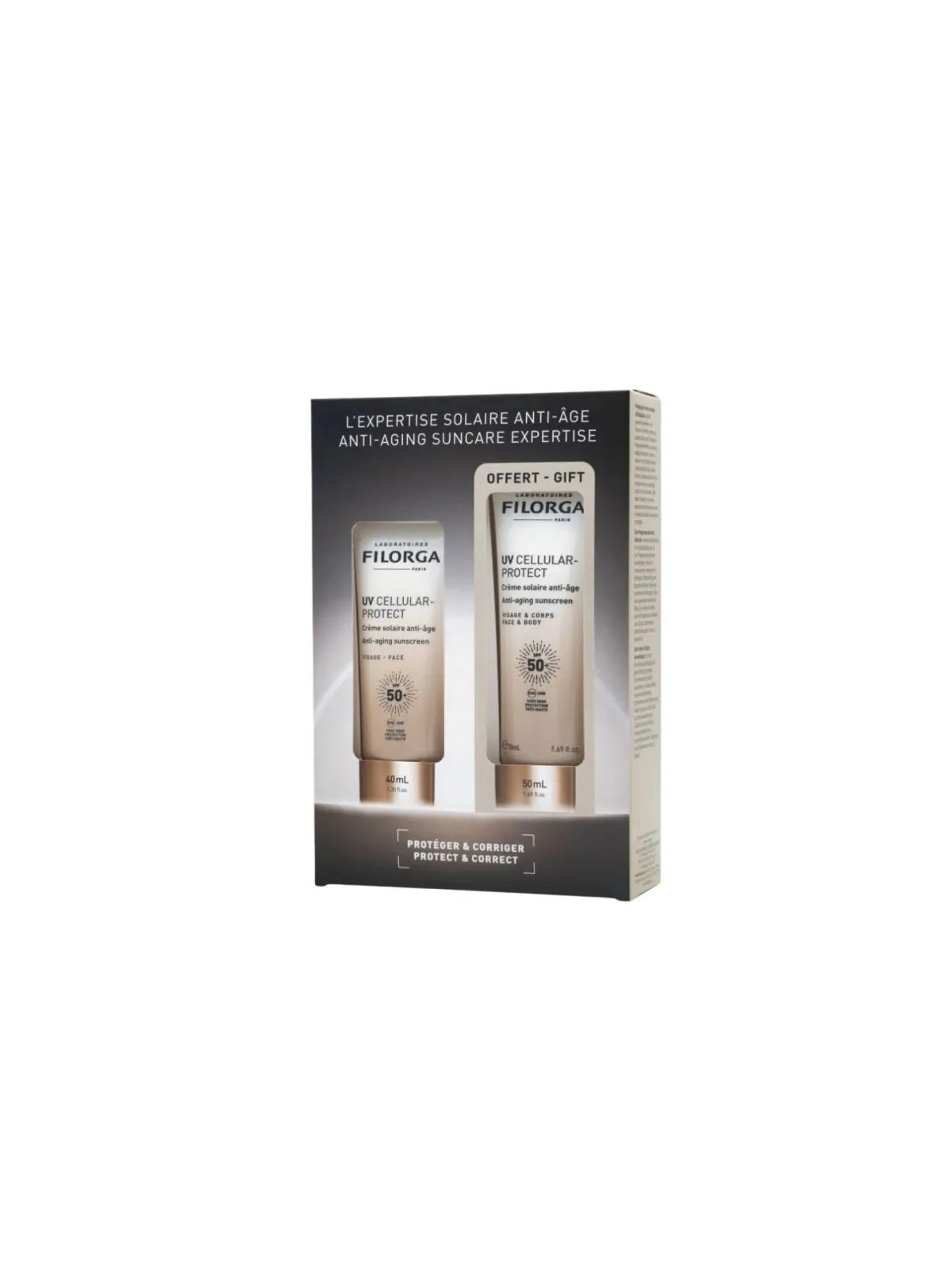 Filorga UV Cellular-Protect Crème Solaire Anti-Âge Visage 40ml Coffret 2 Pièces