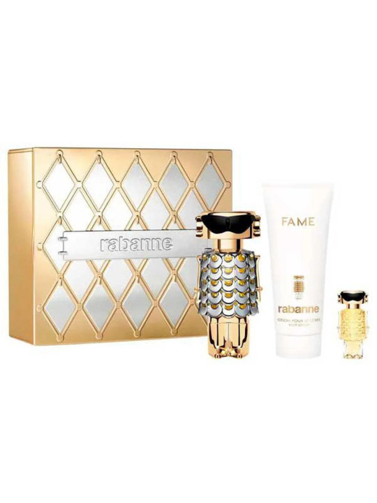 Paco Rabanne Fame Eau de Parfum 80ml Coffret avec Lait Corps 100ml et EDP 4ml