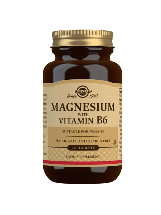 Solgar Magnésium + Vitamine B6 250 Comprimés