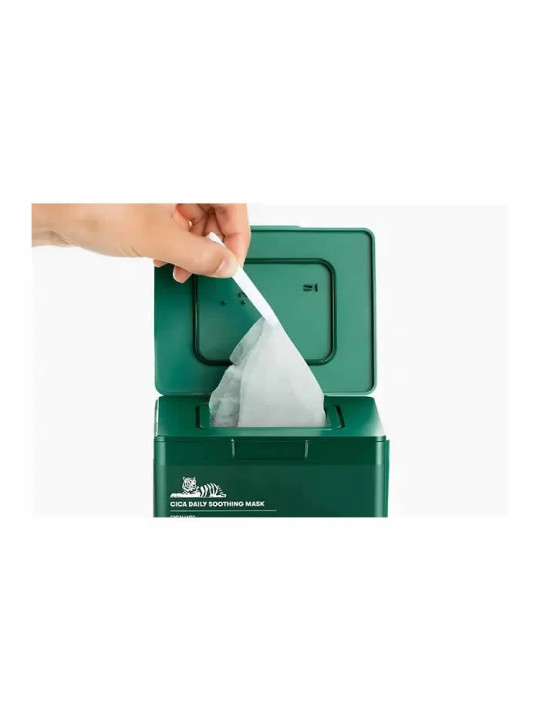 VT Cosmetics Cica Deer Daily Soothing Mask pour peaux sèches et fatiguées 350g x 30 feuilles