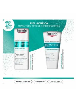 Eucerin DermoPure Triple Action Sérum 40ml Coffret 2 Produits