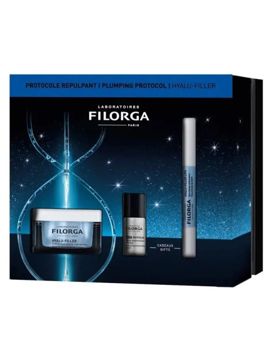 Filorga Hyalu-Filler Crème Hydratante Repulpante 50ml Coffret 3 Produits