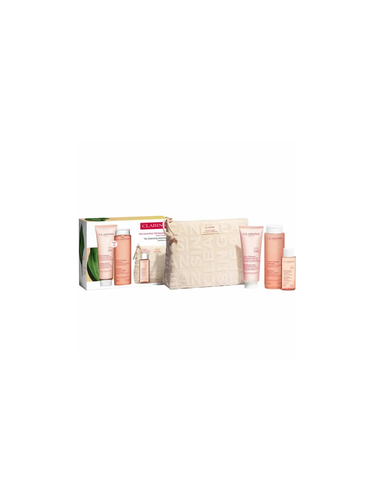 Clarins Doux Nettoyant Moussant Apaisant 125ml Coffret 4 Produits