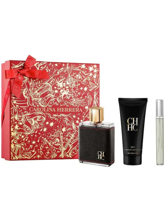 Carolina Herrera CH Men Eau De Toilette Vaporisateur 100ml Coffret 3 Produits