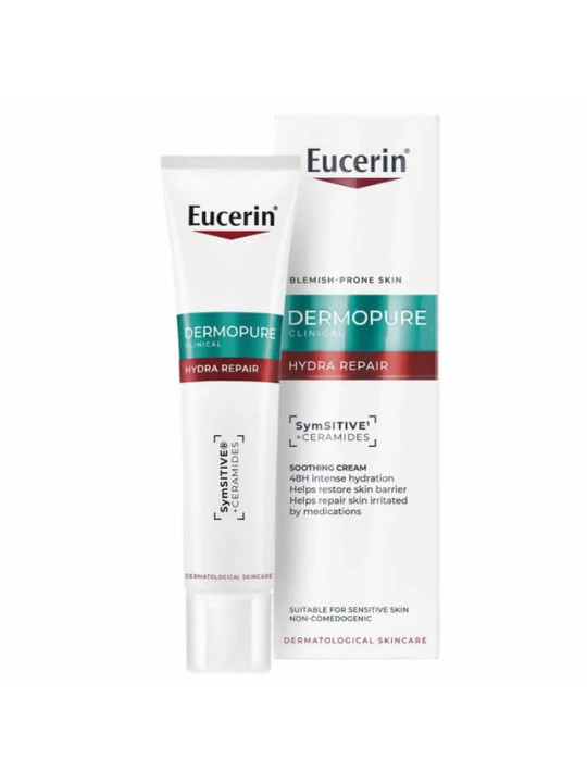 Eucerin DermoPure Hydra Crème Apaisante Réparatrice 40ml