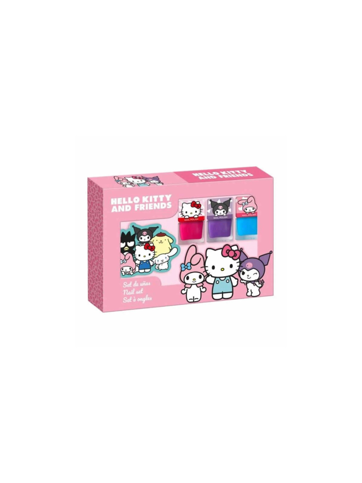 Hello Kitty Hello Kitty And Friends Set de Vernis à Ongles