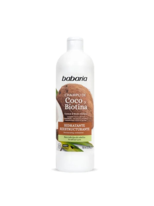 Babaria Shampooing à la Noix de Coco avec Kératine et Biotine 700ml