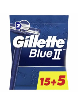 Gillette Blue II Rasoirs Jetables 15+5 Unités