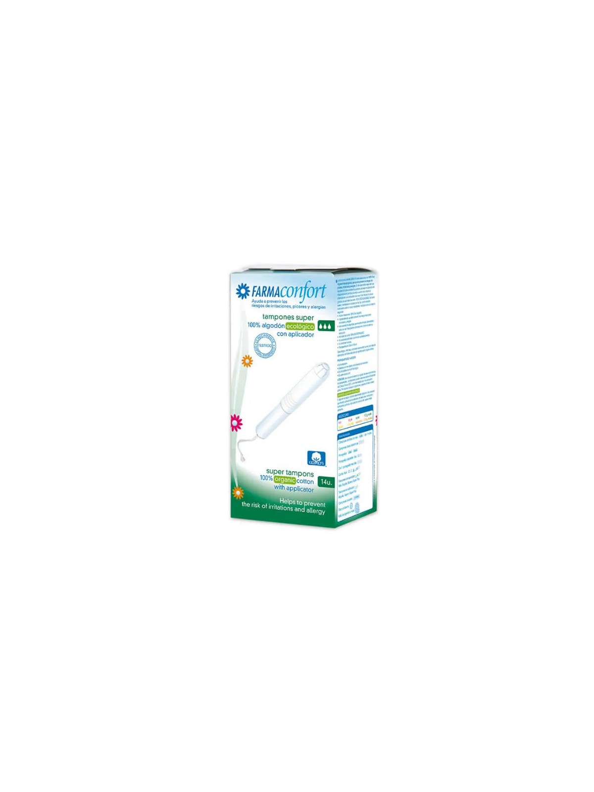 FarmaConfort Tampons Coton Avec Applicateur Taille Super 14 Unités