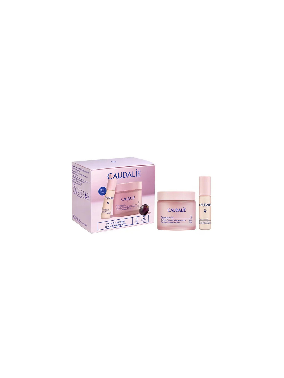Caudalie Resveratrol-Lift Crème Cachemire Raffermissante 50ml Coffret 2 Produits