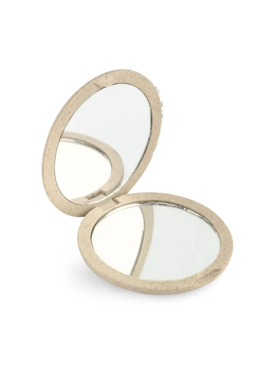 Beter Miroir Double Face Grossissement x4 en Fibre Naturelle Beige