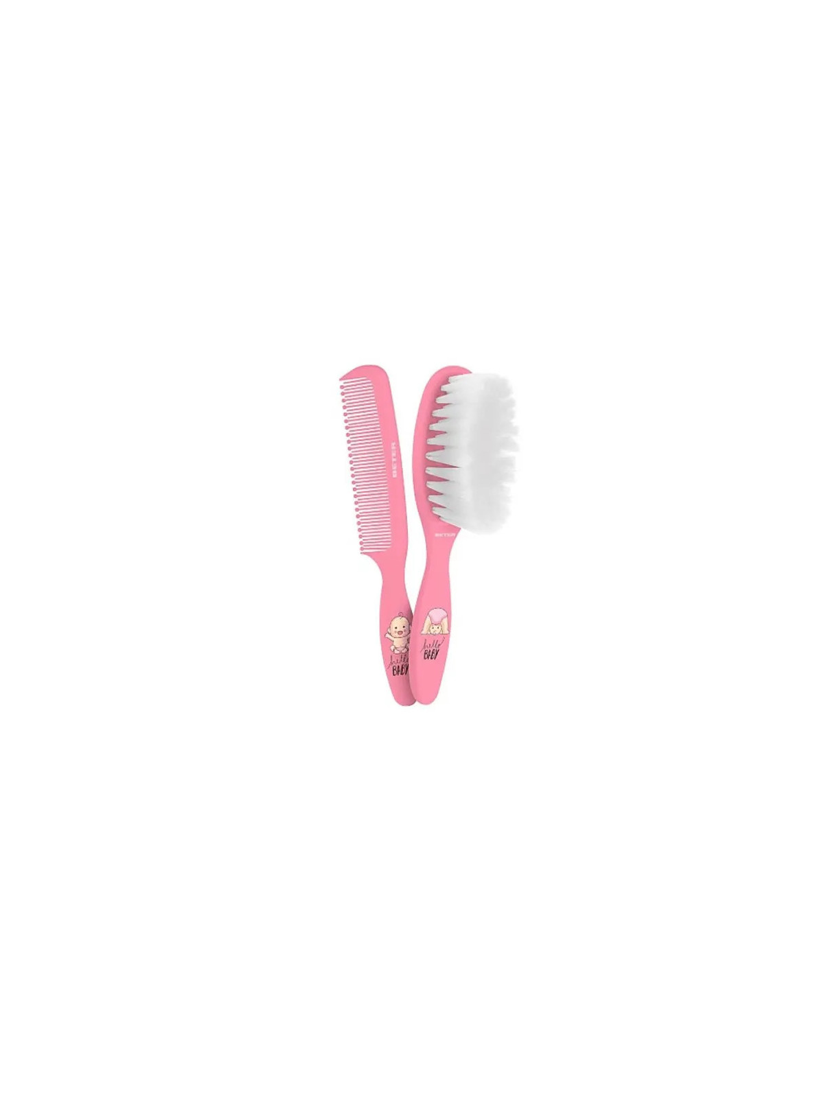 Beter Set Brosse et Peigne Bébé Rose