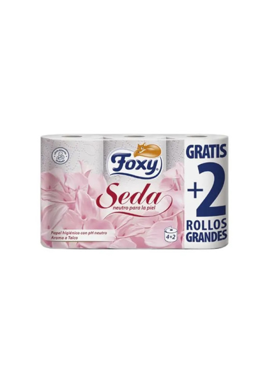 Foxy Soie Papier Toilette 3 Couches 4 + 2 Rouleaux
