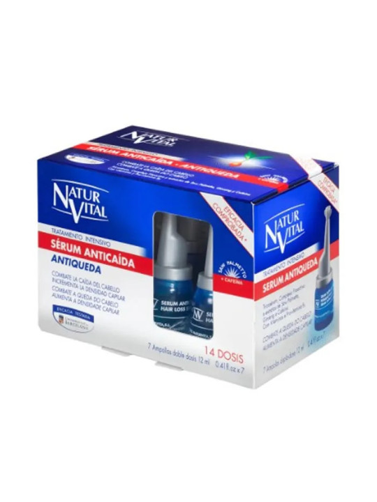 Naturvital Ampoules Traitement Intensif Sérum Anti-Chute 7x12ml