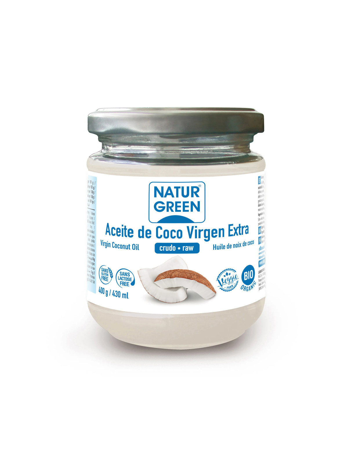 NaturGreen Huile Vierge de Coco 400g
