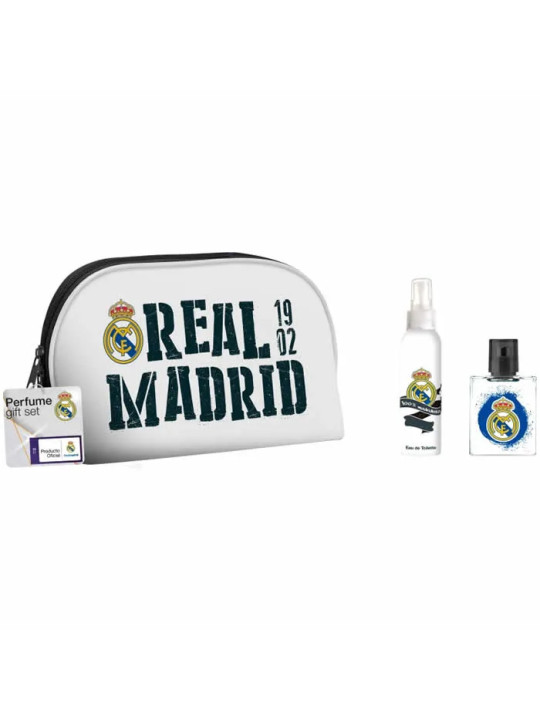 Real Madrid Eau de Toilette Vaporisateur 50ml Coffret 3 Produits